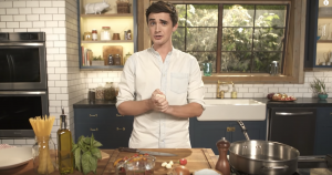 One pot pasta. Cooking for one in a serviced apartment
